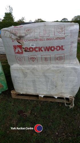 Pallet of rock wool