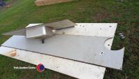 Formica sheets and stainless sink ex Nestle lab. 9ft3 x 4ft7. 9ft x 2ft. 5/8in thick - 3