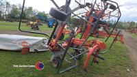 VIcon Fanex 524 4 rota tedder, 2017, pto and manual in office - 2
