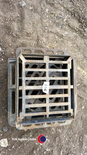 3 x manhole grates