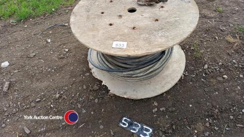 Roll of armed cable