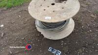 Roll of armed cable