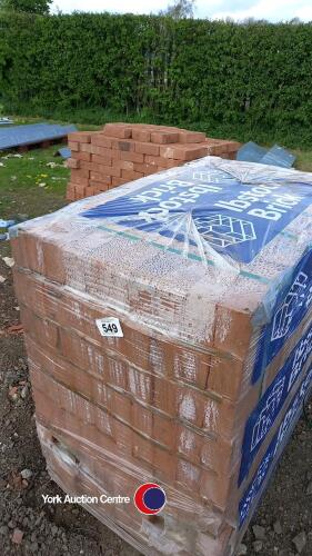 2 x pallets of Ibstock Ivanhoe Old Village bricks, 430 per pallet