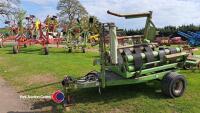 Astwell 765 trailed bale wrapper, electric controls, control box in office