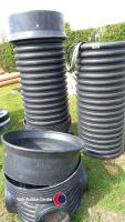 2 x 230mm manhole bases, risers and covers - 2