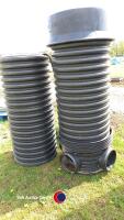 2 x 230mm manhole bases, risers and covers - 3