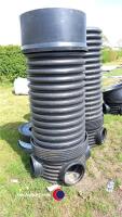 2 x 230mm manhole bases, risers and covers - 3