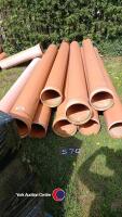 10 x drainage pipe, 250mm x 3m