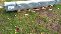 Quantity of 3m galvanised box section - 2