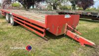 27ft Metcalf bale trailer, hydraulic brakes, 2016