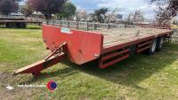 27ft Metcalf bale trailer, hydraulic brakes, 2016 - 2