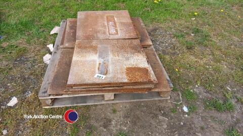 21 x 2ft x 2ft steel plates
