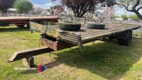 20ft bale trailer with spare wheel - 2