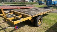 18ft bale trailer with spare wheel - 5