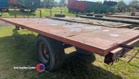 Flat trailer, single axle, new drawbar - 3