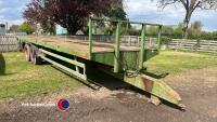 32ft twin axle bale trailer
