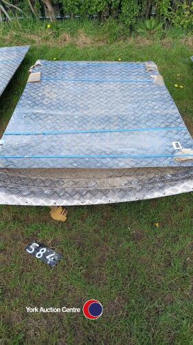 6 x 6ft x 4ft aluminium chequer plate