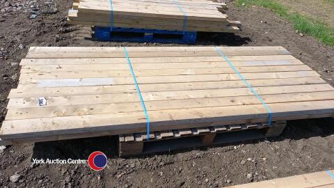 20 x 2.4m 4in x 2in timbers