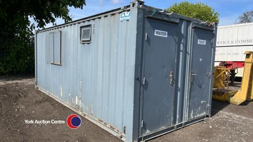 20ft container, inc office, toilet, store and generator