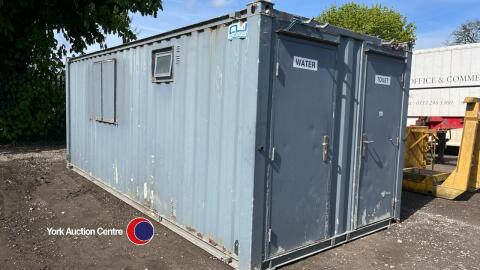 20ft container, inc office, toilet, store and generator
