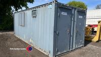 20ft container, inc office, toilet, store and generator