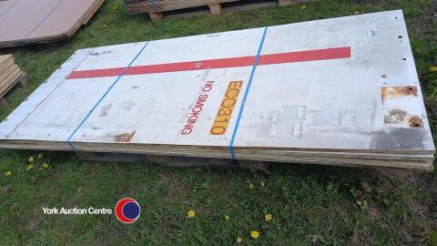 3 x 8ft x 4ft 18mm plastic coated ply