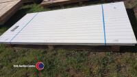2 x 8ft x 4ft white panel boards - 2