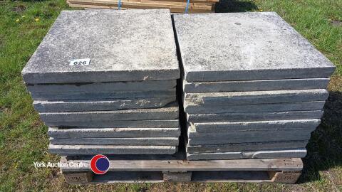 20 x 2ft x 2ft concrete paving flags