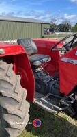 Massey Ferguson 165 tractor, registered May 1966, D reg, runs, good condition, has original tax document from 1966 but no current V5, unknown hours, clock shows 127hrs, key and manual in office - 7