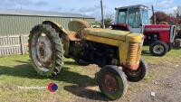 Massey Ferguson 65 tractor, 1627 hours on clock, 1961?, runs and drives, no V5, key in office