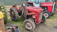 Massey Ferguson 35 tractor, 4 cylinder, 1958, 7106 hours on clock, no V5, key in office