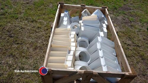 Crate of plastic air vents