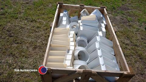 Crate of plastic air vents