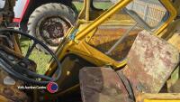 Massey Ferguson 50B tractor, 3709 hours, 5159 miles, no back actor digger, has loader on, pump works, no V5 - 10