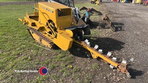 Davis trenching tracked machine, handle in office