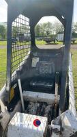 Bobcat 310 skid steer, working order, starts, runs, drives, all hydraulics work, with bucket and muck grab, key in office - 6