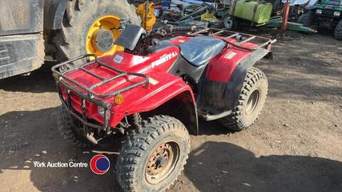 Honda Fourtrax 250cc, year 2005 ,manual gear change, starts runs stops as it should, key in office
