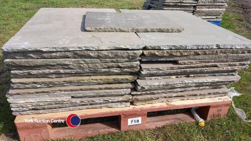 Pallets of reclaimed sandstone flags