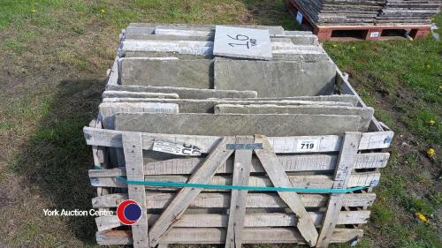 Pallets of reclaimed sandstone flags