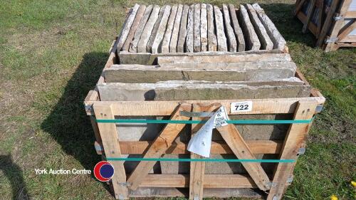 Pallets of reclaimed sandstone flags