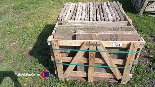 Pallets of reclaimed sandstone flags