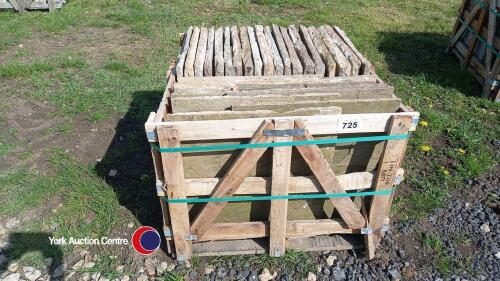 Pallets of reclaimed sandstone flags