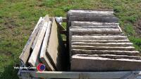 Pallets of reclaimed sandstone - 2