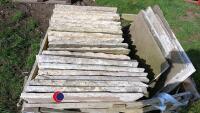 Pallets of reclaimed sandstone - 3