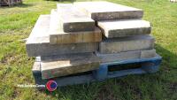 Pallets of reclaimed sandstone - 3