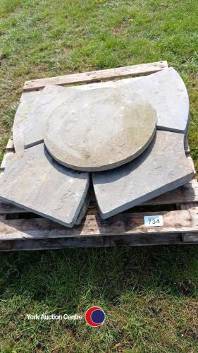 Stone flag circle