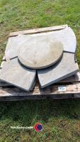 Stone flag circle
