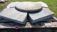 Stone flag circle - 2