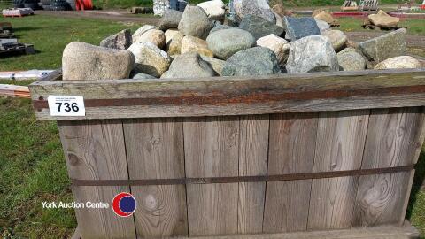 Large box of Cambrian boulders