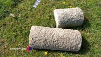 2 x stone toppers - 2